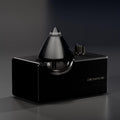 Black Obsidian Glass Essential Oil Diffuser with Handmade Wood Base for Aromatherapy, Retro Waterless Scent Diffuser for Essential Oils, Perfumes, Fragrance Oils, Portable Diffuser Machine, 2026 Model