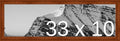 Frame It Easy 33 x 10 Russet Wood Frame (Derby)