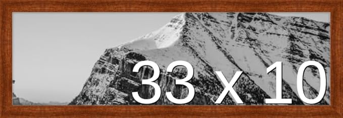 Frame It Easy 33 x 10 Russet Wood Frame (Derby)