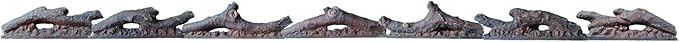 Electric Fireplace Wall Fireplace Recessed Electric Fireplace Fake Fireplace Logs Synthetic Resin Decoration Electric TransparentLogs Flame Suitable for 68" Electric Fireplaces 7Pieces