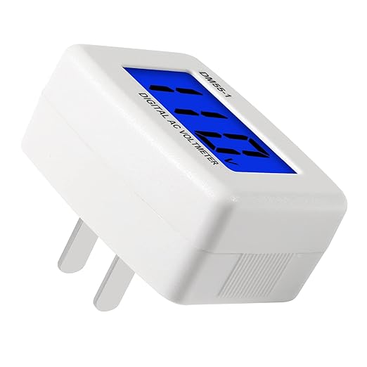 AITIAO 3Pcs Voltage Test Monitor,Flat US Plug AC 80-300V LCD Digital Voltmeter Voltage Measuring Monitor,110V 220V Voltage Panel Power Volt Test Meter for Household Plug into Outlet to Measure Voltage