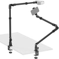 NEEWER 45.5" Overhead Camera Desk Stand, Aluminum 4 Section Magic Mic Boom Arm by Neewer
