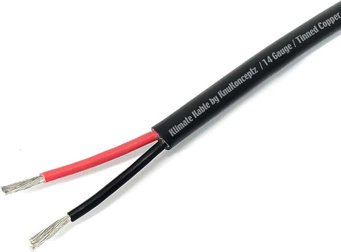 KnuKonceptz Direct Burial Outdoor Tinned Copper Speaker Wire (14 Gauge - 250 Feet)