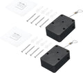 MECCANIXITY Punch Free Automatic Sensor Door Closer 78.7" Retractable Cable Lock for Home Office Doors 1500g 2Set Black with Adhesive Sticker Hook Screw Expansion Nail Sleeve