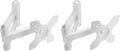 WALI TV Wall Mount Articulating LCD Monitor Full Motion Extension Arm Tilt Swivel for Most 13 to 32 inch LED TV Flat Panel Screen with Mounting Holes up to 100x100mm, 2 Packs (1330LM-2W), White