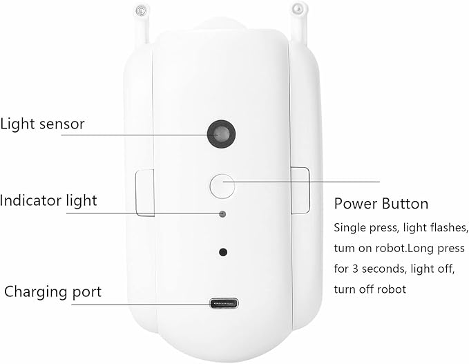 Sunydog 2pcs Tuya Smart Curtain Motor BT Voice Control Switch Electric Curtain Robot APP Control Timer Setup Compatible with Alexa Google Home for Roman Rod