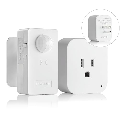 RAYZEEK Wireless Motion Sensor Plug Kits, No-Wire Mini PIR Sensor Switch by RAYZEEK