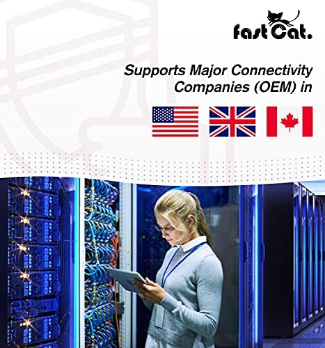 fast Cat. Speaker Wire 16 Guage 4C, UL Listed & CMR/CL3R-FT4 Rated - Speaker Cable w/PVC Jacket, 100% Oxygen-Free Pure Bare Copper - (65) HighFlex 16 Guage Wire - in-Wall Use-500ft Bulk Cable, Black