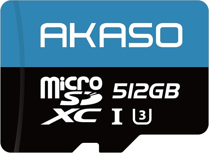 AKASO 512GB microSDXC U3 Memory Card by AKASO