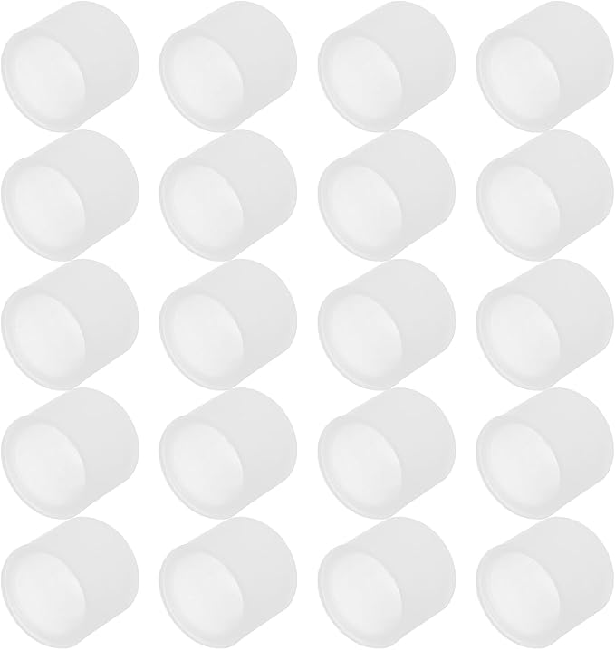 PATIKIL RCA Anti Dust Plug Dustproof Cover, 5pcs 0.4"/10mm Port Stopper Protector Silicone RCA Female Connector for TV Speaker Set-Top Boxes DVD Players Projectors, Clear