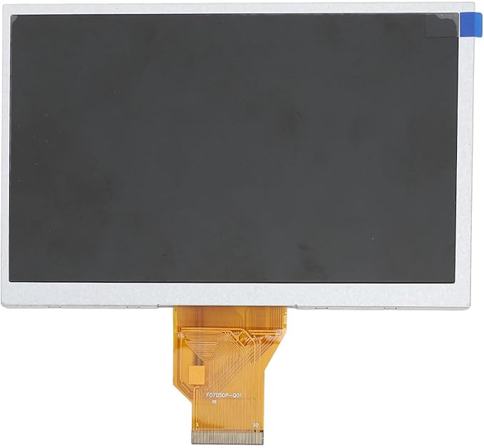 aqxreight 7 Inch LCD Display Module 50Pin RGB 800x480 Resolution TFT LCD Screen with 7" Landscape Design for Home Appliance Industrial Control