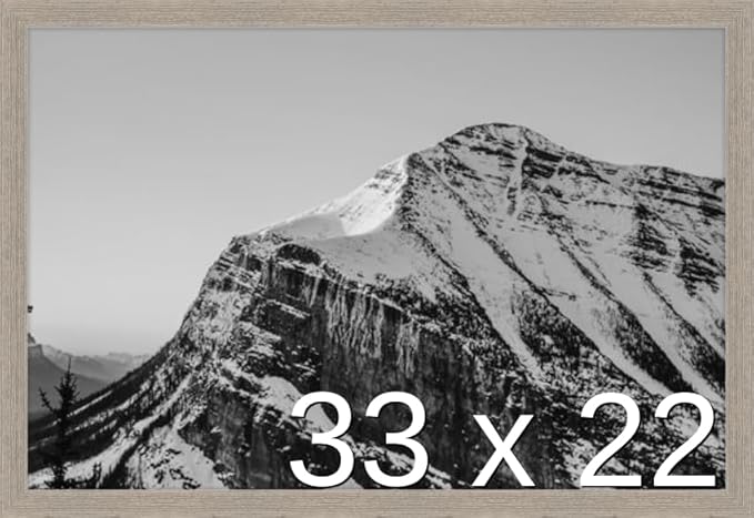 Frame It Easy 33 x 22 Rustic Gray Wood Frame (Derby)