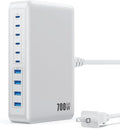 USB C Charger 700W USB C Charger Block,Upgraded GaN V 10-Port Fast Charging Station Hub,3X PD 100W Laptop Charging Adapter Compatible with MacBook Pro/Air,DELL,Steam Deck,iPhone 16/15/14,Galaxy S23