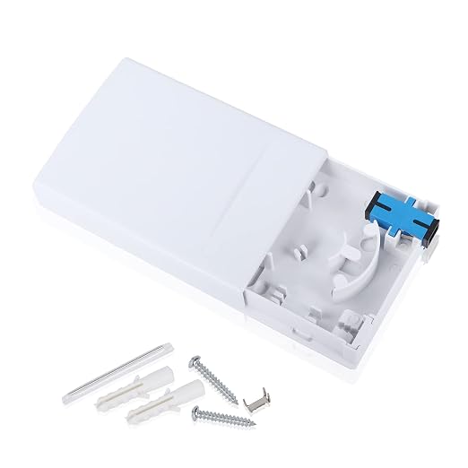 Fiber Optic Terminal Junction Box 2 Ports Fiber Panel Desktop Box by PNGKNYOCN