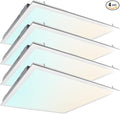 2x2 FT LED Light Flat Panel, 20/30/40W, CCT Selectable 30K | 35K | 40K | 50K | 65K, 0-10V Dimmable Recessed Drop Ceiling Lights, 2500/3750/5000 Lumens, Lay in Fixture, 120-277V, UL DLC(4 Pack)