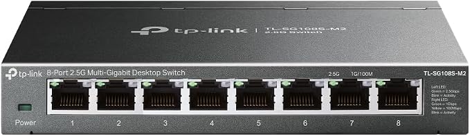 TP-Link TL-SG108S-M2 | 8-Port Multi-Gigabit 2.5G Ethernet Switch | Unmanaged by TP-Link