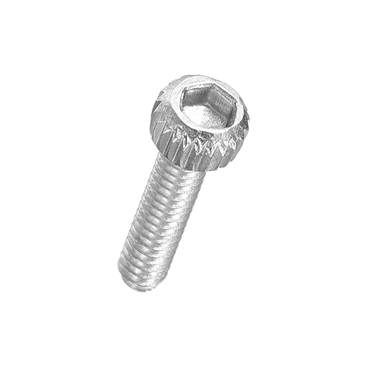 Kozelo 60pcs Socket Head Cap Screws - [M1.4-0.3 x 6mm] 304 Stainless Steel Allen Socket Drive for Electrical Motor 3D Printing Fan Engine Replacement Use, Silver