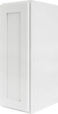 Wall Kitchen Cabinets, RTA Cabinets, White Shaker Cabinet, Wall Mounted, RTA Upper Cabinet, Modern for Kitchen and Bathroom with Door (White, 12" W x 42" H x 12" D)