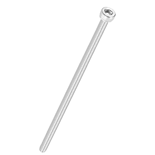 Kozelo 6pcs Socket Head Cap Screws - [M3-0.5 x 75mm] 304 Stainless Steel Allen Socket Drive for Electrical Motor 3D Printing Fan Engine Replacement Use, Silver