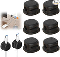 Magnetic Cord Organizer Holder, Upgrade Cord Holder for Nightstand, Adhesive Wire Cable Clips Management Kit for Phone Charger, Computer, Home, Office, Desk, Nightstand (Black, 6 Packs)