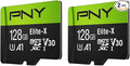 PNY 128GB Elite-X™ Class 10 U3 V30 A1 microSDXC Flash Memory Card by PNY