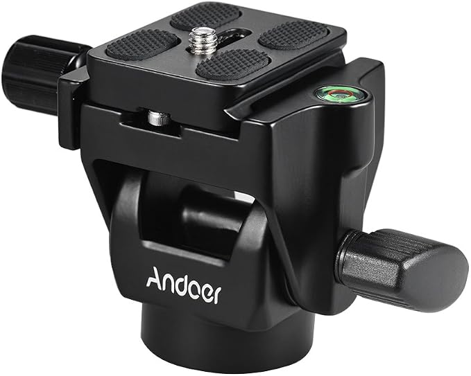 Andoer M-12 Monopod Tilt Head Panoramic Head Telephoto Bird Watching - Image 7