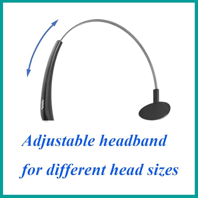 DailyHeadset RJ9 NC Mono Phone Headset for Analog Aastra Nortel Digium Polycom ShoreTel NEC Allworx Toshiba Phones Includes RJ9 and 3.5mm Adapter