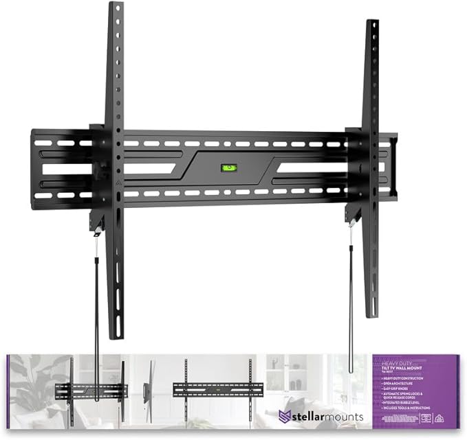 Ultra Slim Tilt TV Wall Mount Bracket for QN90F Series Neo QLED Mini LED 4K UHD QN65QN90FAFXZA 65Inch TV - Low Profile, 10° Tilt Angle, Industrial Grade 165lbs, Easy Install