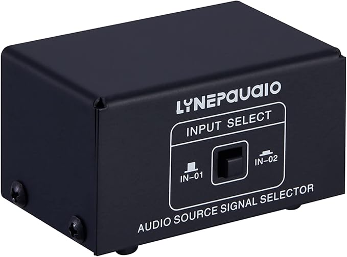 summina RCA Switch Audio Switcher RCA 2 in 1 Out / 1 in 2 Out A/B Switch Stereo Audio Splitter Box with No Distortion RCA Jack for Switching Between Computer Speakers and Headphones