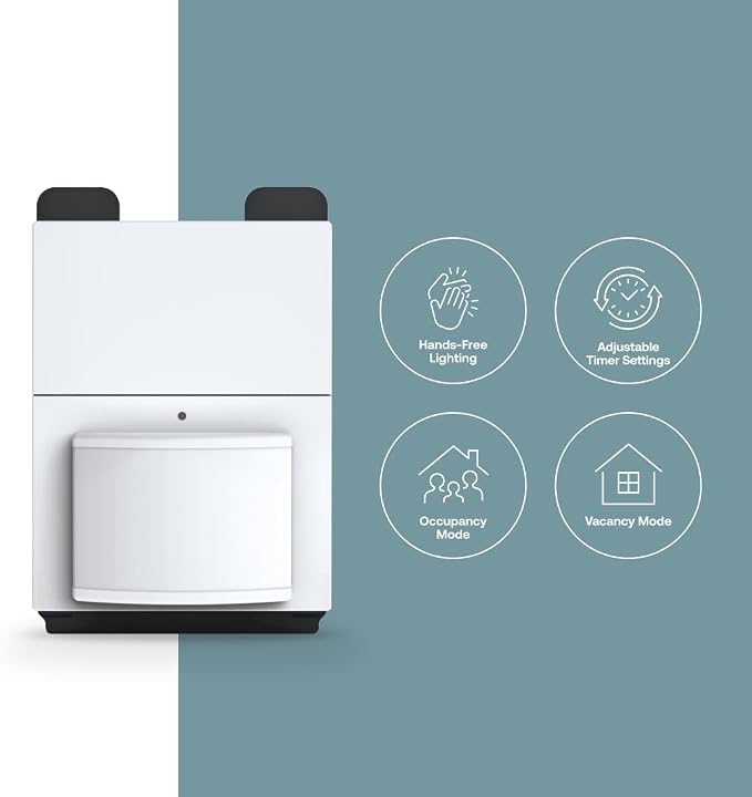 Simple Motion Sensor Switch by Deako, Automatic Timer, Occupancy and Vacancy - Image 2