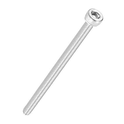 Kozelo 50pcs Socket Head Cap Screws - [M3-0.5 x 55mm] 304 Stainless Steel Allen Socket Drive for Electrical Motor 3D Printing Fan Engine Replacement Use, Silver