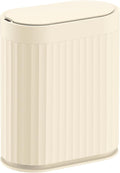 ELPHECO 2 Gallon Sensor Trash Can - 7.5L Waterproof Motion Sensor Trash Can, Automatic Bathroom Trash Bin, Slim Garbage Can, Bathroom, Office, Bedroom, Beige