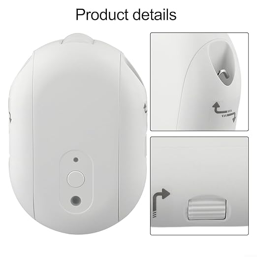 Smart Home Curtain Control For Tuya 5.0 Electric Motor Driver For I & U Track Roman Rod Curtains App Light Sensor Control Easy Install Type-C Rechargeable White(l&U Rod)