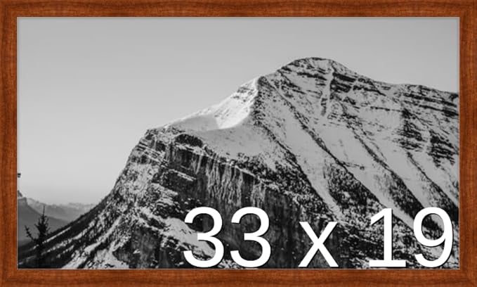 Frame It Easy 33 x 19 Russet Wood Frame (Derby)