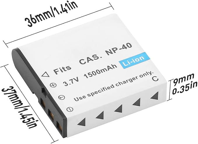 NP-40 Battery Pack, 3 x 1500mAh Rechargeable Batteries - Image 2