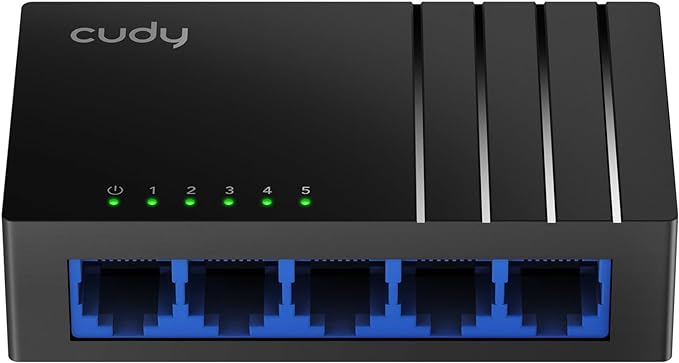 Cudy GS105D 5 Port Gigabit Ethernet Switch Desktop Ethernet Splitter Plastic by Cudy