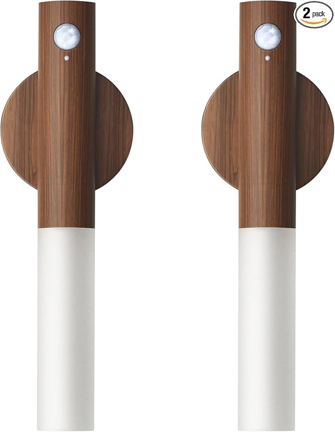 Wooden Motion Sensor Lights Indoor by iThirdHomeOutdoorLighting
