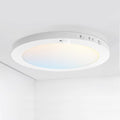 ASD LED 12" Round Flush Mount Ceiling Light Fixture, Low Profile Surface Lighting | 5CCT, Motion Sensored, Ultra-Thin, ETL Listed | 24W 1700LM 2700-6000K 120V | Kitchen, Hallway Lamp | White