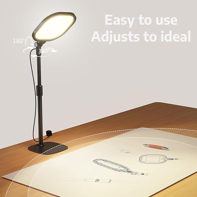 LitONES 2Pcs Desktop Video Conference Lighting for Zoom Meeting, Computer, Laptop, Work from Home with Nature Soft Light, Adjustable Brightness & Color Temp and Flexible Stand & Versatile Phone Holder