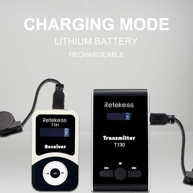 Retekess T130 Church Translation Device, Tour Guide System Rechargeable - Image 3