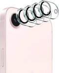 4-Pack Camera Lens Protector for iPhone 16e/17e, 9H Tempered Glass Camera Cover by ScreenProtectorCase