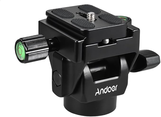 Andoer M-12 Monopod Tilt Head Panoramic Head Telephoto Bird Watching by Andoer