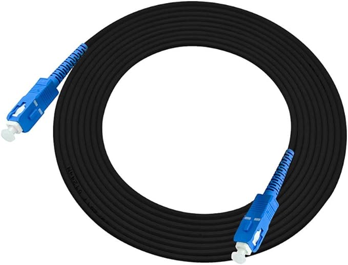 Jeirdus 75M SC to SC Outdoor Armored Simplex 9/125 SM Fiber Optic Cable Jumper - Optical Patch Cord, Singlemode, 75Meters/245ft