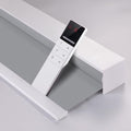 ZSHINE Motorized Blackout Window Blinds Customize Width Remote Control Rechargeable Motor Roller Shades for Windows, Home, Office, Hotel, Club, Restaurant(82026F)