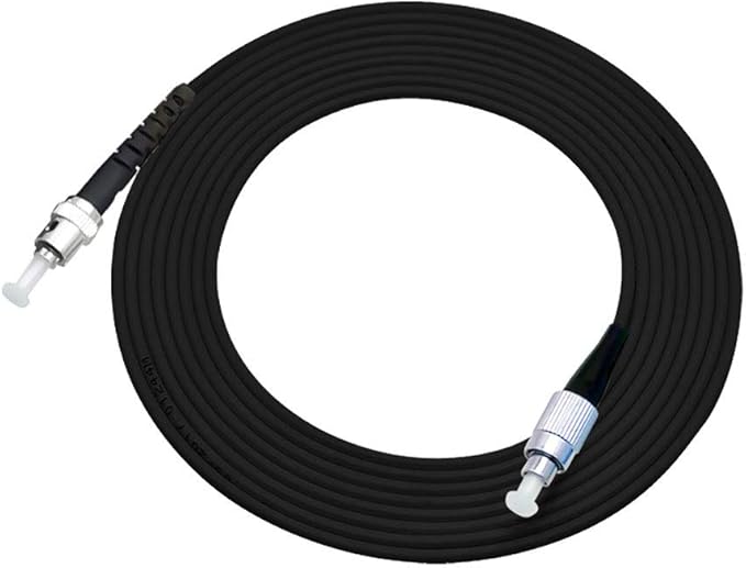 Jeirdus 300M FC to ST Outdoor Armored Simplex 9/125 SM Fiber Optic Cable Jumper Optical Patch Cord Singlemode 300Meters 985ft FC-ST