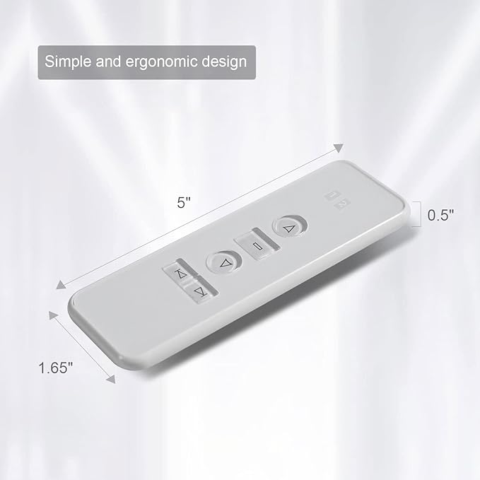 Sortfle AC123-022 Channel Wireless RF433.92 Controller Traansmitter Remote, Working for Electric Blinds