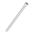Kozelo 6pcs Socket Head Cap Screws - [M5-0.8 x 100mm] 304 Stainless Steel Allen Socket Drive for Electrical Motor 3D Printing Fan Engine Replacement Use, Silver