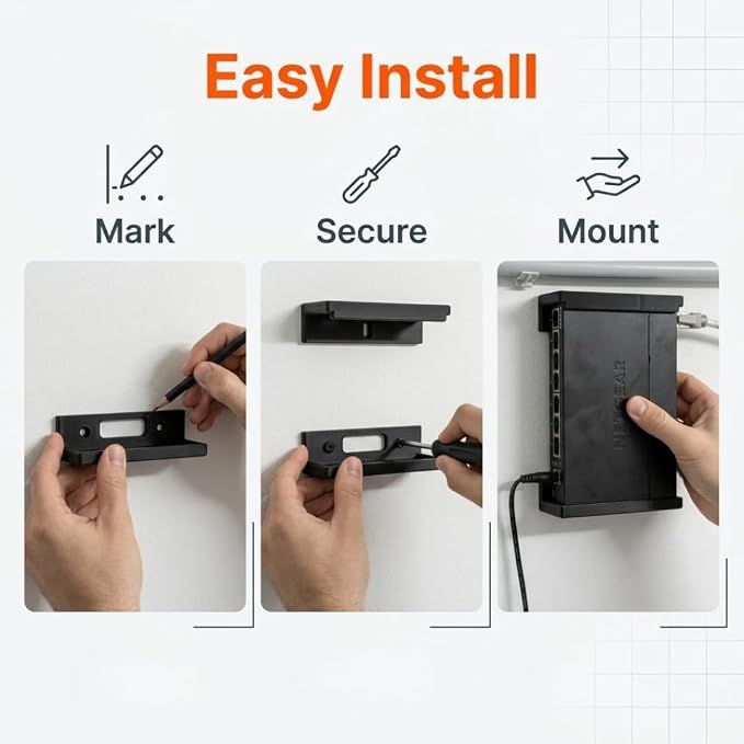 SplashNColor Wall Mount for NetGear GS308E, GS308T Network Switch - Image 4