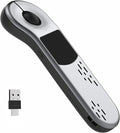 GUVOHUT Air Mouse for PC/iOS/Android with Touchpad Bluetooth 2.4G Remote Control for PowerPoint/Keynote/Tiktok/Camera/Kindle App Rechargeable Wireless Presentation for PPT Pointer (Silver)