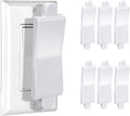 White, 6-Piece: Child Proof Switch Blocker and Cover for Light Switch, Lock Out in Style